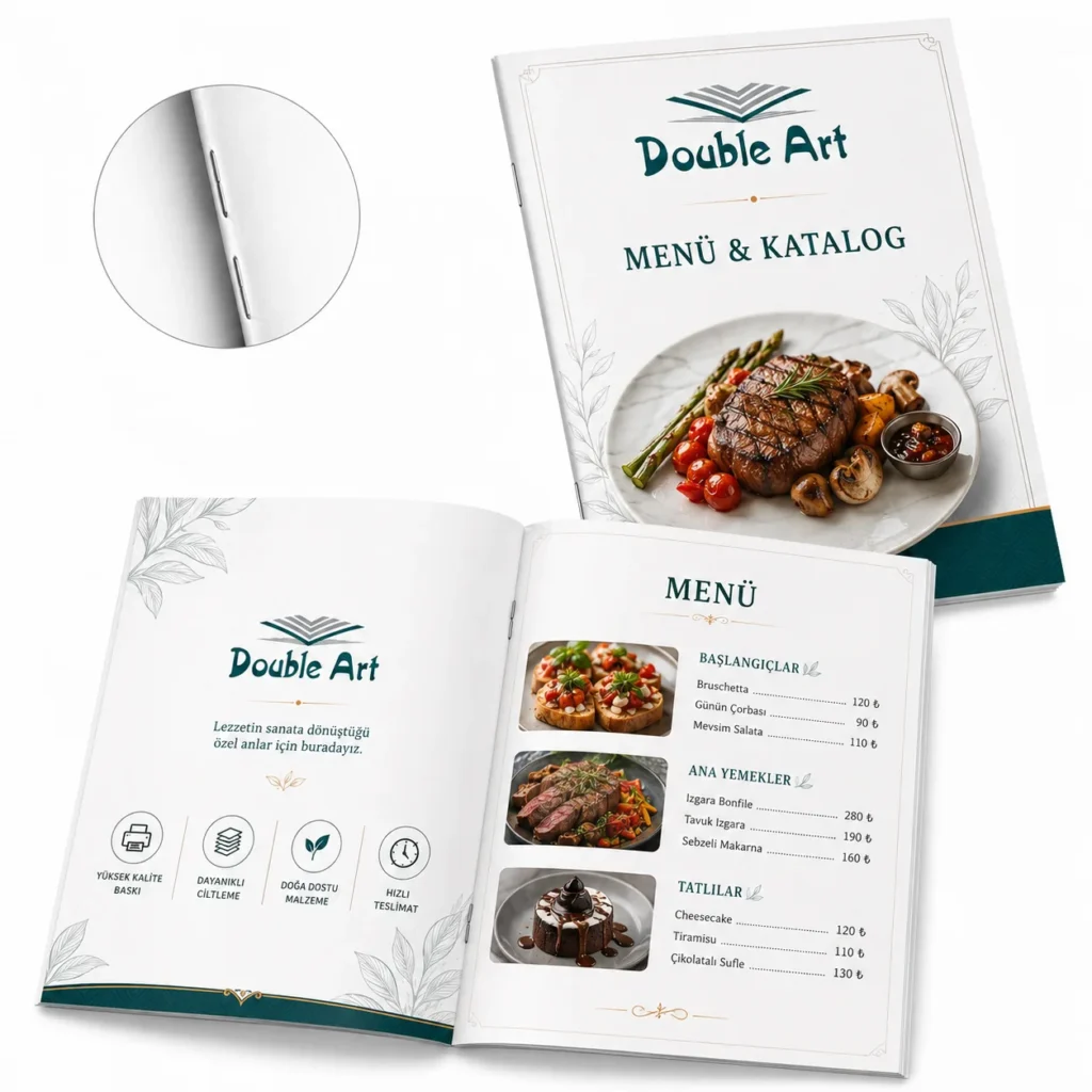 Restoran ve Kafe Menü Katalog Baskısı